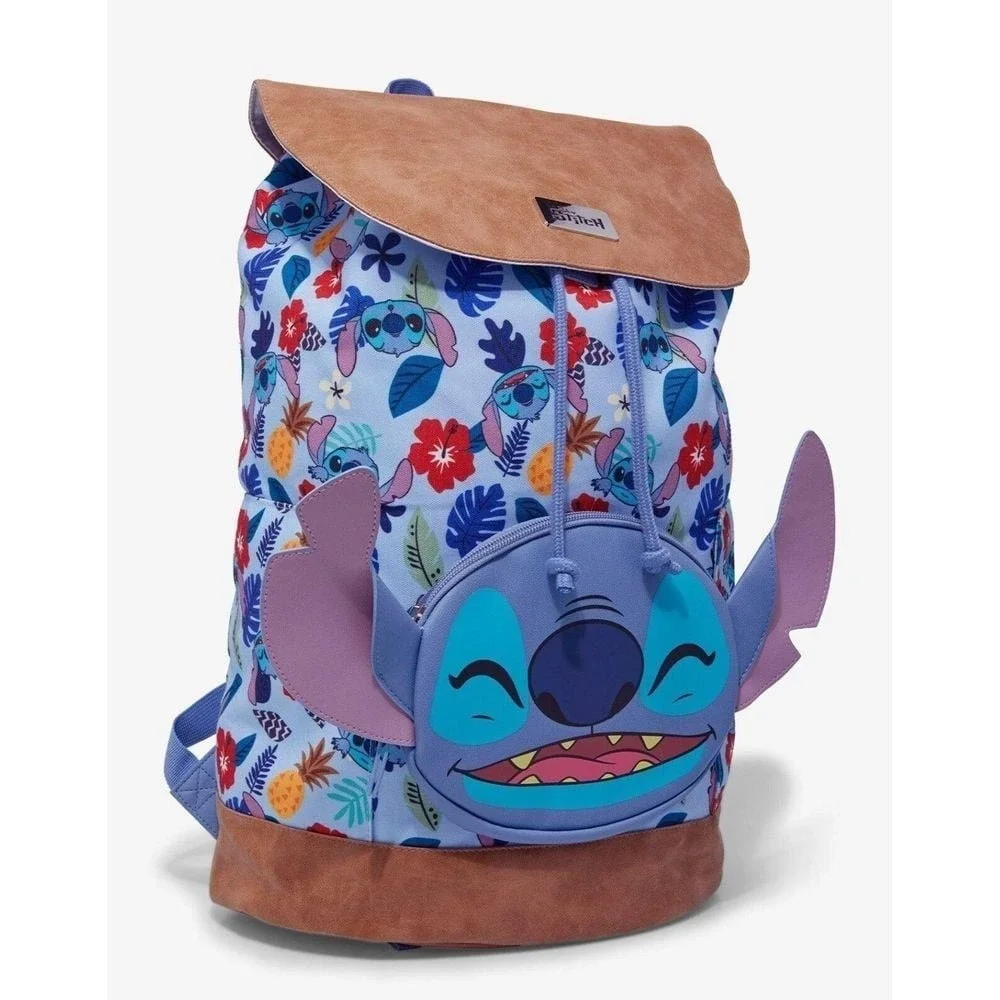Disney Bioworld 2024 Stitch Tropical Face Backpack New‎